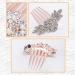 Bridal Bride Hair Accessories Flower Alloy Leaf Hair Pin Wedding Hair Piece Pins for Women Mother of Bride Handmade Comb Multicolored Hair Accessories for Wedding and Party - Buy Online on GoSupps.com