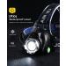 CUGHYS Rechargeable LED Headlamp | 4 Modes, Waterproof, Adjustable Headband | Camping, Hiking, Hunting | Black - Buy Online on GoSupps.com