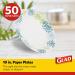 Glad Round Disposable Paper Plates - 10 Diameter, 50 Count Bulk Pack | Soak & Cut Proof, Microwaveable | Heavy Duty Plates for All Occasions - Buy Online on GoSupps.com