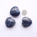 Manekieko Natural Sodalite Palm Worry Heart Stone - 40mm Healing Crystals for Love & Wellbeing | International Shipping - Buy Online on GoSupps.com