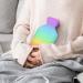 Buy Hot Water Bottle with Lid - Rainbow Rubber Hot Water Bag for Pain Relief Cramps & Cold Therapy | Fast International Shipping - Buy Online on GoSupps.com