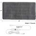 4 Heat Settings Electric Heating Pad for Back and Cramps Relief - 12 x 24 - Auto-Off - Neck and Shoulder Pain Relief - Grey-Violet Grey - Buy Online on GoSupps.com
