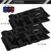 Movit 4 Set Weight Cuffs - 500g & 1000g Running Weights for Feet & Wrists | Arm & Leg Weights in 3 Color Variants - Black Available - Buy Online on GoSupps.com