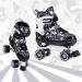 Kuxuan Camo Adjustable Roller Skates with Light Up Wheels - Black - Youth Size 13-3US - Buy Online on GoSupps.com