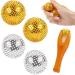 4 pieces of massage ball hedgehog ball scettar magnetic balls massage ball with finger roller massager hedgehog ball foot massage skills hedgehog ball for stress relief or massage 32 mm diameter