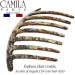 Camila Paris CP3186 4 French Handmade Side Comb | Strong Hold Grip Hair Clips for Women | Durable Styling Hair Accessories - Onyx - Buy Online on GoSupps.com