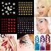 12 Sheets Face Jewels & Body Gems - Rhinestone Stickers with 24g Fine Glitter & Makeup Glue for Festivals & Parties - Buy Online on GoSupps.com