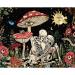 Paint by Number for Adults  Mushroom Paint by Numbers for Adults Beginner Acrylic Oil Paint Set for Adults DIY Crafts for Adult Painting by Number Kits on Canvas Skeletons Gifts for Decor 16x20Inch