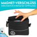 Dog is K nig Treat Bag - One-Hand Magnet Clasp & 2 ZIP Compartments for Dog Training & Walks | Includes Training Book - Schwarz M 16x14.5x3.5cm - Buy Online on GoSupps.com