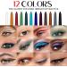 GUANGLU Glitter Eye Liner Set - 12 Colors Glitter Eye Liners | Waterproof Eye Liners Long Lasting Eye Colors Makeup Colors Professional Eye Makeup Set - Buy Online on GoSupps.com