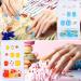 192 Pieces Colorful Short Press on Fake Nails Set with Glue Stickers - Cute Style - Buy Online on GoSupps.com