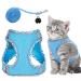 Cat dishes adjustable with a leash cat leash with dishes for cats dishes for cats outbreak -proof breathable reflective dishes set for cats Small dogs XS