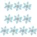 Christmas Themed Snowflake Hair Grip Elegant Christmas Snowflake Hair Clip Embellished with Rhinestones Blue Heart Model - Buy Online on GoSupps.com