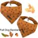 Autumn Ahorn Leaf Dog Bandana - Enchanting Yellow Neckerchief for Small to Large Dogs & Cats | Stylish Triangle Bibs for Pets - Buy Online on GoSupps.com