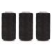 Beayuer Hair Extensions Thread Professional Hair Weave Tools 3 pcs Black Threads for Making Wig Sewing Hair Weft Hair Salon Weaving Extension (3 Thread Black) 3 Thread Black