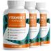 Vitamin C high dosed - 1095 vitamin C capsules - 500 mg vitamin C buffer - high -quality calcium ascorbate optimally high -dose - without undesirable additives - laboratory test with certificate - 100% vegan 3x 365 capsules