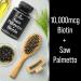 Saw Palmetto + Biotin 2-in-1 Combo for Hair Growth | Vegan Capsules with Natural Extracts | Hair Loss and Regrowth Pills for Men and Women | DHT Blocker - Buy Online on GoSupps.com