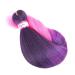 20 Inch Ombre Pre-Stretched Braiding Hair - 8 Packs - #1BPurplePink - Easy Twist & Crochet | Soft Yaki Texture - Buy Online on GoSupps.com