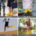 Waterproof Silicone Shoe Covers - Reusable, Durable, Nonslip - Yellow Large (1 Pair) for Men & Women - Ideal for Rain, Snow, Camping, Car Washing - Easy to Carry - Buy Online on GoSupps.com