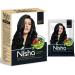 Nisha Natural Henna Based Hair Color Permanent Black Hair Color Dye Natural Premium Henna 100% Grey Coverage Natural Black 2.12 oz
