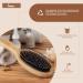 Eco-Friendly Bamboo Hairbrush with Wild Boar Bristles | Detangler for Long Hair & Curls | Scalp Massage Brush for Women Men & Children - Buy Online on GoSupps.com