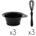 6 Piece Hair Dye Bowl and Whisk Set for Salon Professionals | Color Mixing Kit with 3 Bowls and 3 Whisks - Buy Online on GoSupps.com