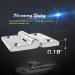 AMYSPORTS Heavy Duty Boat Hinge Strap Mirror Polished Marine Hardware - Stainless Steel Hinges for Hatch/Door, Corrosion Resistant SUS316, 1.97 x 1.97, 2 pcs - Buy Online on GoSupps.com