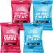 Grass Fed Beef Jerky Variety Pack - Air Dried Lean Beef Biltong - High Protein Snack 2x Mild Chilli & 2x Sweet Cider Flavours - Low In Sugar Gluten Free MSG Free - 4x 30g by The Skibbereen Food Co