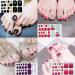 DANNEASY 20 Toe Nail Stickers Full Nail Wraps - Self Adhesive Toenail Polish Strips with File and Cuticle Stick Kit - Buy Online on GoSupps.com
