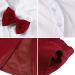 Boys Gentleman Suit Set | Shirt, Bowtie, Waistcoat & Shorts | Red | 3-4 Years - Buy Online on GoSupps.com