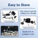 KneeRover Ultra Knee Walker - Lightweight Steerable Knee Scooter with Basket | Platinum Gray - Buy Online on GoSupps.com