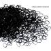 Mini Black Elastic Hair Bands - 500pcs Soft Hair Ties for Kids, Braids, Wedding Hairstyles - Buy Online on GoSupps.com
