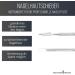Schwertkrone Cuticle pusher spatula pusher corner lifter 2-sided pointed straight stainless steel - Buy Online on GoSupps.com