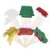60Pcs Christmas Cupcake Toppers Glitter Cupcake Picks Deers Fruits Trees Hats Socks Cake Toppers for Christmas Holiday Birthday Party Food Cake Cupcake Decorations