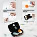 Portable Contact Lens Travel Bag - Case Tweezers Solution Bottle - Ideal for Daily Outdoor Use (Orange - Buy Online on GoSupps.com