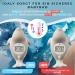 Baditorious Baby Thermometer - Digital Water & Room Temperature Gauge with LED Alarm Easy-to-Read LCD - Perfect Gift for Newborns (GRAY) - Buy Online on GoSupps.com