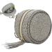 Premium Leather Pacifier Holder - Stronrive Diaper Pocket Paci Pouch with Key Lock & Zip - Perfect for Young Girls - Light Gray - Buy Online on GoSupps.com