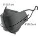 3M Daily Face Mask 5 Pack Gray - Reusable Washable Lightweight Cotton Fabric with Adjustable Ear Loops - Buy Online on GoSupps.com
