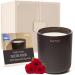 NAYCE Luxury Scented Candle - 100% Natural Soy Wax Aromatherapy Candles for Home - 14 oz - Made in USA - Highly Scented and Long Lasting - Birthday Housewarming Gifts for Women Suede Rose