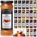 St Dalfour Jam Pick N Mix - Create Custom Jam Combo with 21+ Flavours | Apple & Cinnamon Black Cherry Blackberry Blackcurrant | 2 Pack (284g) - Perfect Jam Gift Set for Jam Lovers