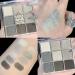 MEICOLY Black Smokey Eye shadow Palette - 9 Colors Matte Glitter Eyeshadow Palette - Buy Online on GoSupps.com