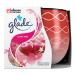 Glade scented candle with decorative foil I Love You fragrance enriched with essential oils pack of 6 (6 x 120 g)