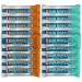 Clif Bar - Builder's Protein Bar Variety Pack 20g of Protein (Chocolate Mint & Chocolate Peanut Butter) - 18 Count