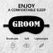 Groom Silk Eye Mask for Sleeping | Adjustable Blindfold | Perfect Bachelorette & Wedding Gifts | Bride Groom Eye Cover - Buy Online on GoSupps.com