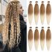 Xtrend 8 packs Ombre Blonde Braiding Hair Pre Stretched Ez Braiding Hair Soft Yaki Texture Synthetic Braiding Hair for Box Braids Hair Not Itchy Hot Water Setting Braids Hair 27613# 30 Inch (Pack of 8) 27613#