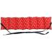 Organic Spelt Pillow 7-Chamber Heat Cushion for Back & Loin (65x15cm) - Red Hearts | Eco-Friendly Comfort - Buy Online on GoSupps.com