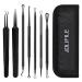 Jolifile 7-Piece Blackhead Removal Set | Acne Comedone Extractor Tools | Blackening Remover & Pimple Popper Tweezers - International Shipping Available - Buy Online on GoSupps.com