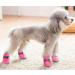 Winter Dog Shoes for Small-Medium Dogs | Fleece-lined Paw Protectors with Reflective Strip | Anti-Slip Rubber Sole | Pink | Size 5 1.9x1.5 - Buy Online on GoSupps.com