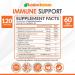 10-in-1 Immune Support Supplement with Vitamin C, Zinc, Elderberry, Echinacea, Turmeric & Probiotics - Dr. Approved Immunity Booster for Respiratory Health - Buy Online on GoSupps.com