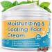 Moisturising & Cooling Foot Cream for Athletes Foot (250 ml) Fast Hydrating Relief for Smelly Feet Itchy Skin Eczema Rough Cracked Heels w/ Peppermint Oil & Urea by Next Gen U